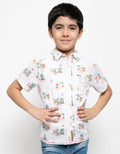 Jsp Boys Kemeja Tangan Pendek Stylish Bright Kids 04 (5-14 Tahun)