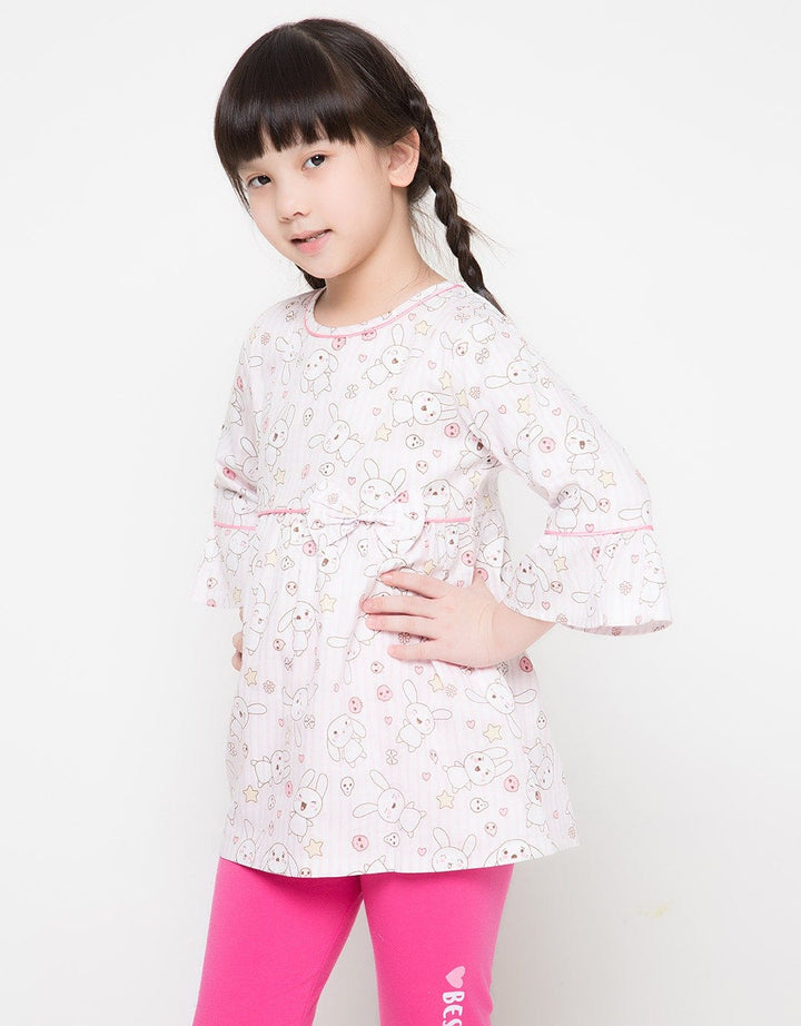 BLOUSE WVN RABBIT PI