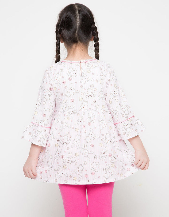 BLOUSE WVN RABBIT PI