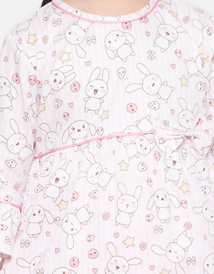 BLOUSE WVN RABBIT PI