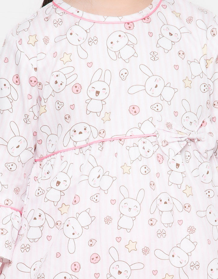 BLOUSE WVN RABBIT PI