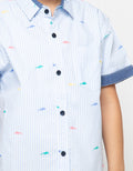 SS KEMEJA STRIPE IKA