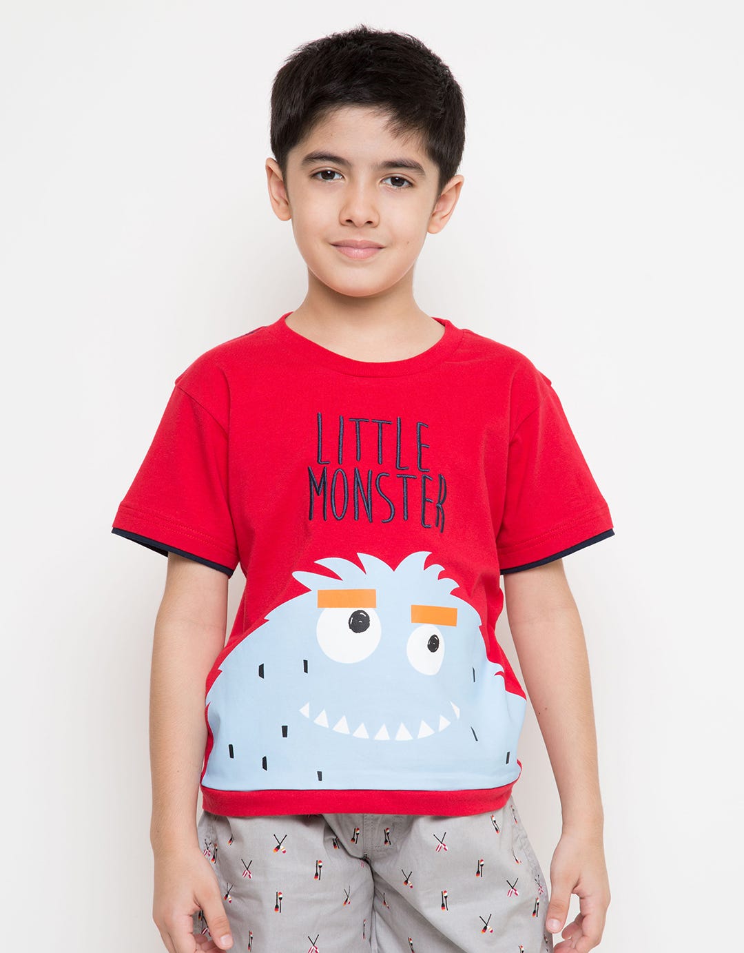 Little M Short Sleeve T-Shirt Monster