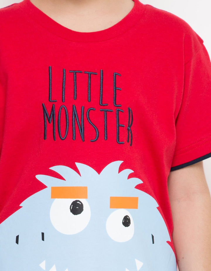 Little M Short Sleeve T-Shirt Monster
