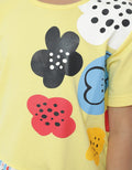 Little M T-Shirt Flower Screen Printing for Girls