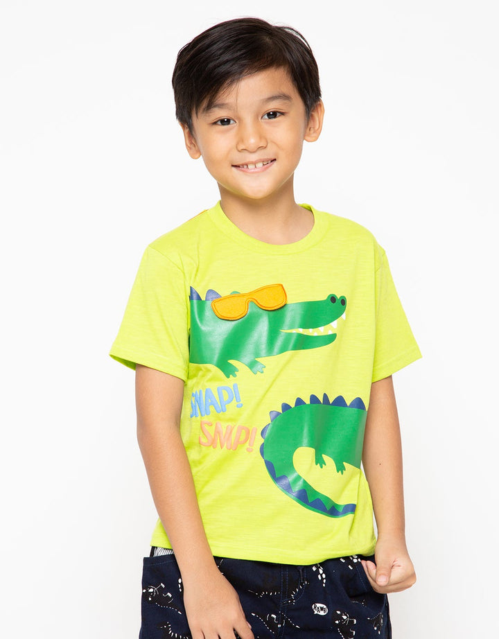 SS TSHIRT SLUB CROCO