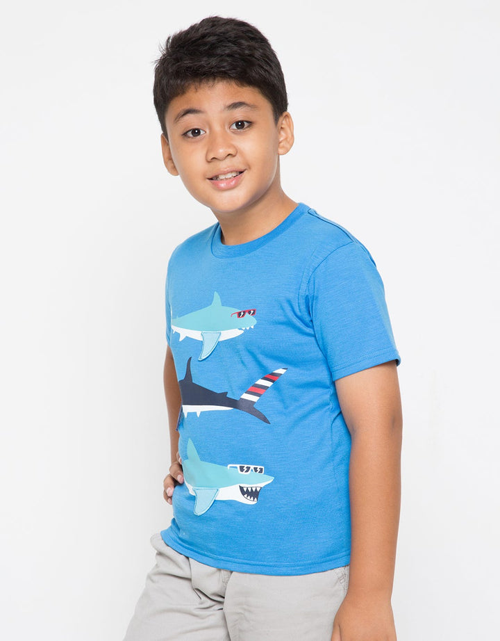 SS TSHIRT SLUB SHARK