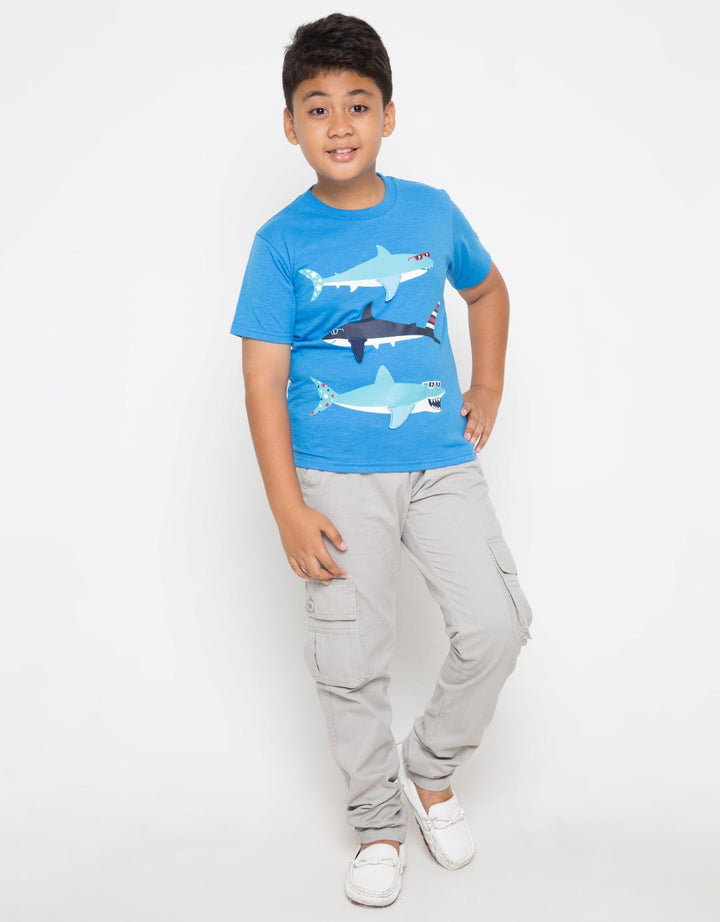 SS TSHIRT SLUB SHARK