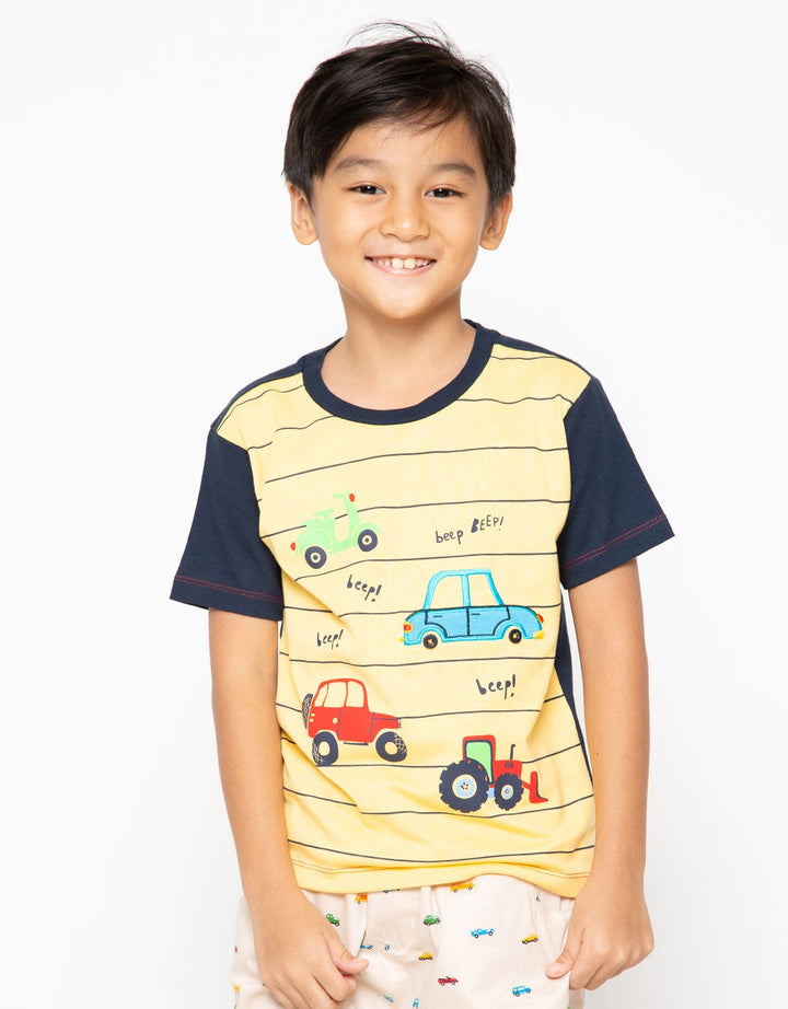 SS TSHIRT STRIPE BOR