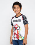 Marvel Spider-Man Boys Neon Frllprint Raglan T-Shirt