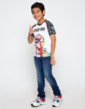 Marvel Spider-Man Boys Neon Frllprint Raglan T-Shirt