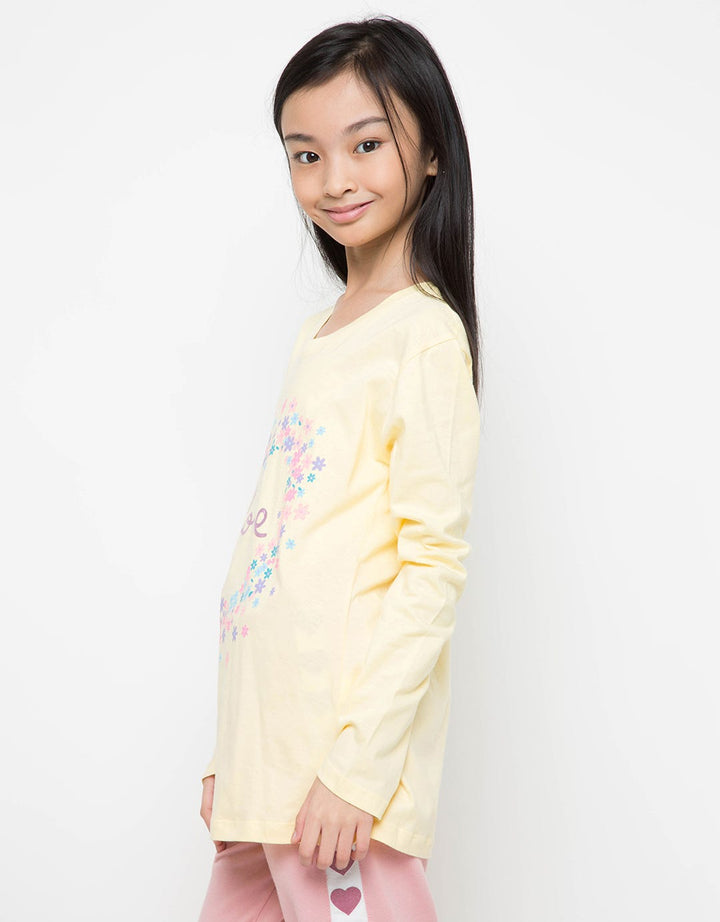 Nevada Flower Statement Kaos Anak Perempuan