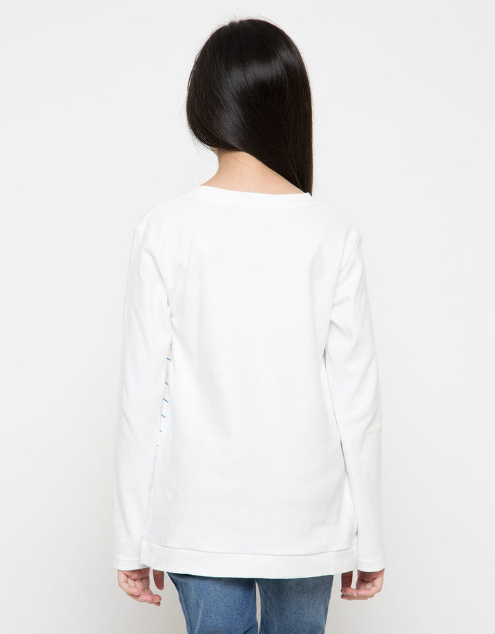 LS TOP KNIT PRT DOOD