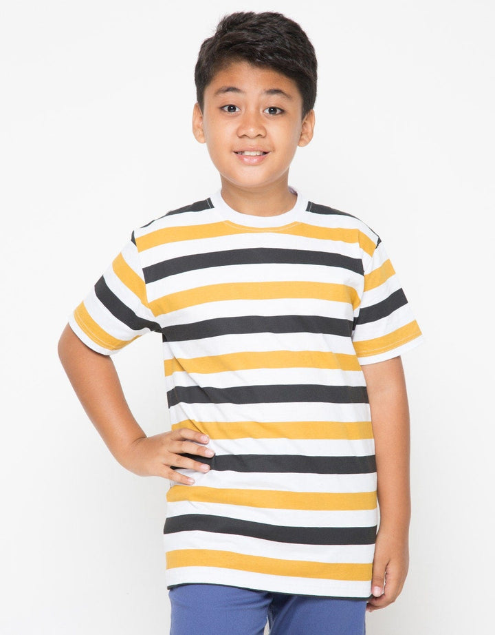 SS STRIPE MUSTARD