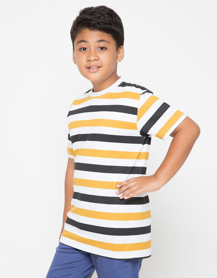 SS STRIPE MUSTARD