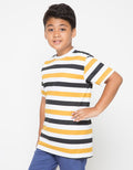 SS STRIPE MUSTARD