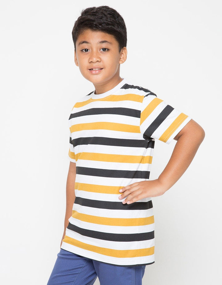SS STRIPE MUSTARD