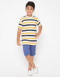 SS STRIPE MUSTARD