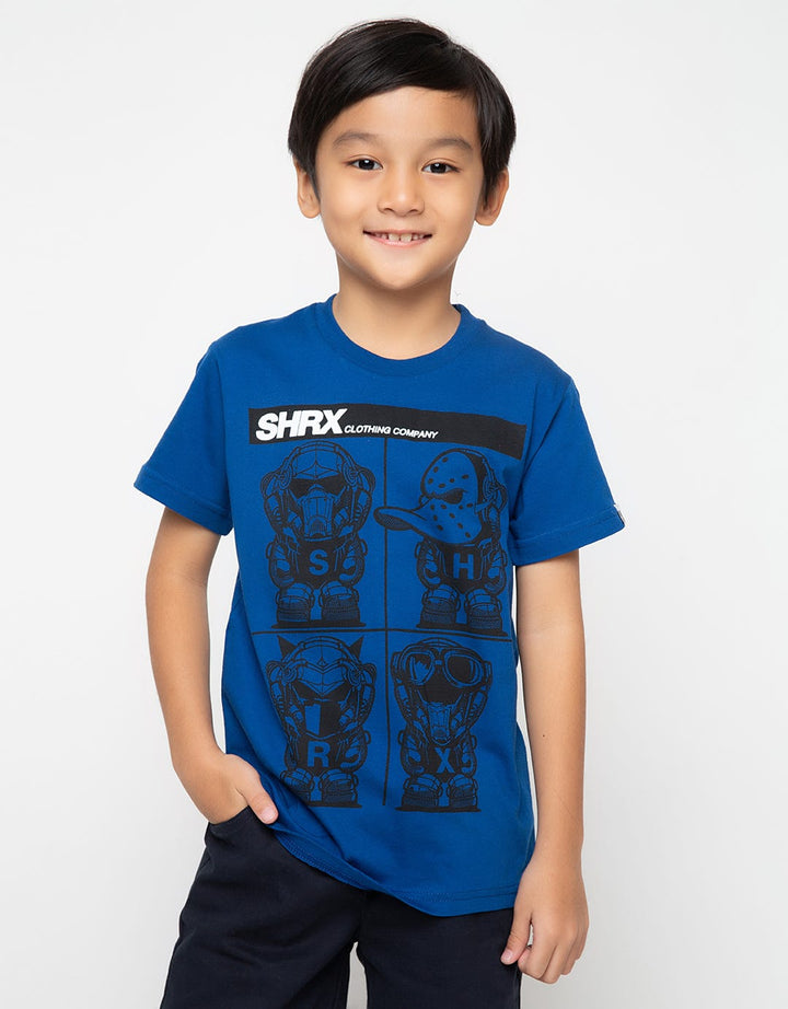 Sharks Kids Tshirt Print Robot Series