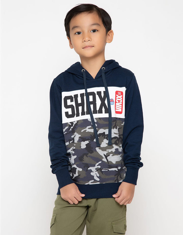 SHARKS KIDZ Sweater Hoodie Print Camouflage