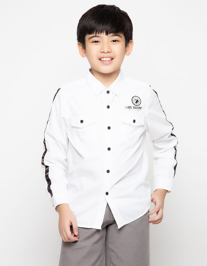 Twist Kids Kemeja Detail Print Camouflage
