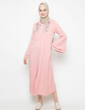Annisa Gamis Crepe Embroidered Lengan Panjang