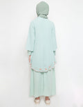 Annisa Gamis Lengan Panjang Bordir Pastel