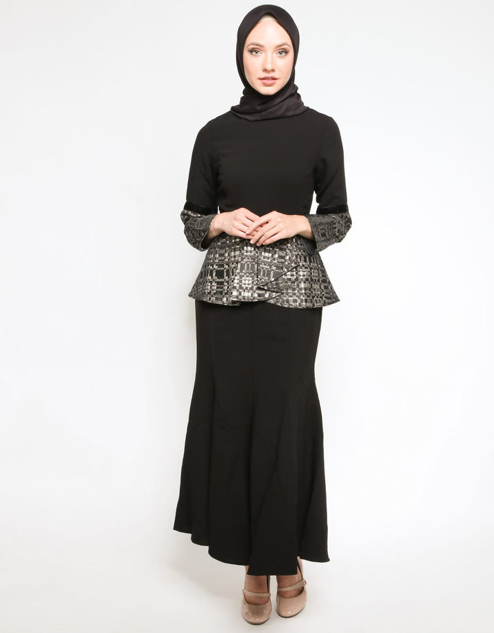 Cardinal Femme Gamis Aksen Tekstur