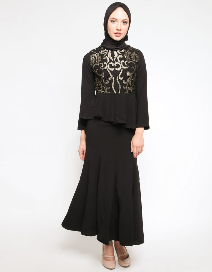 Cardinal Femme Gamis Aksen Bordir