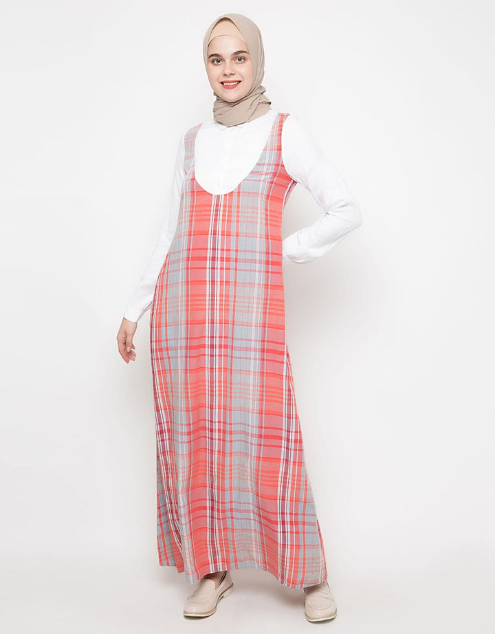 Cardinal Girl Gamis Print Plaid