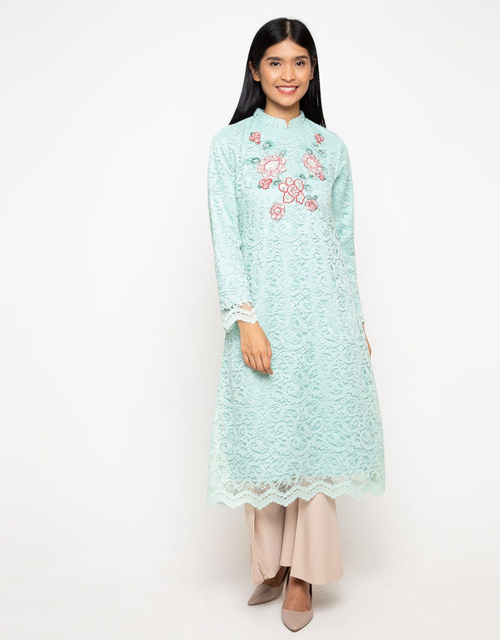 L/S GAMISH LACE W EM