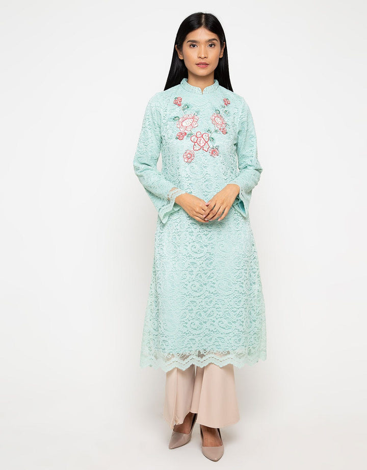 L/S GAMISH LACE W EM