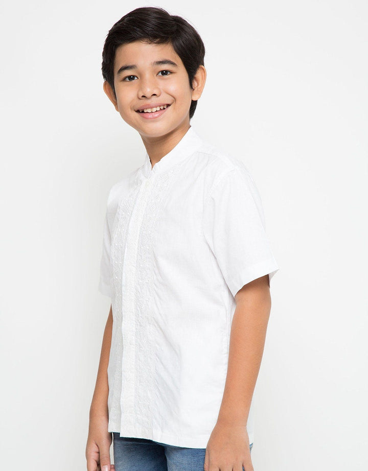 Pingu Kids Baju Koko Katun Printing Lengan Pendek