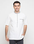 Al Luthfi Kemeja Koko Detail Simple Embroidery