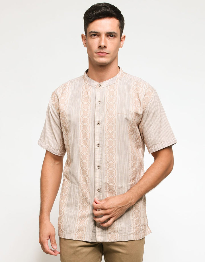 Cardinal Casual Kemeja Koko Print Etnik