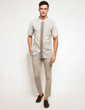 Cardinal Casual Kemeja Koko Print Geometris