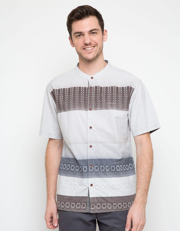 Cardinal Casual Koko Print Square Stripes Shirt
