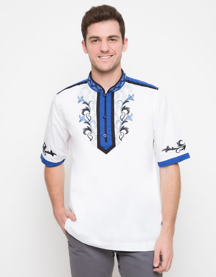 LGS Man Baju Koko Pendek Arsen Biru