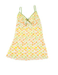 Cynthia Dress Sifon Motif Flower Small Short Stand