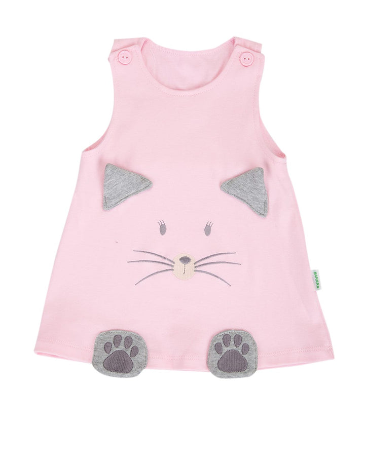 Baby Cat Sleeveless Banana Dress