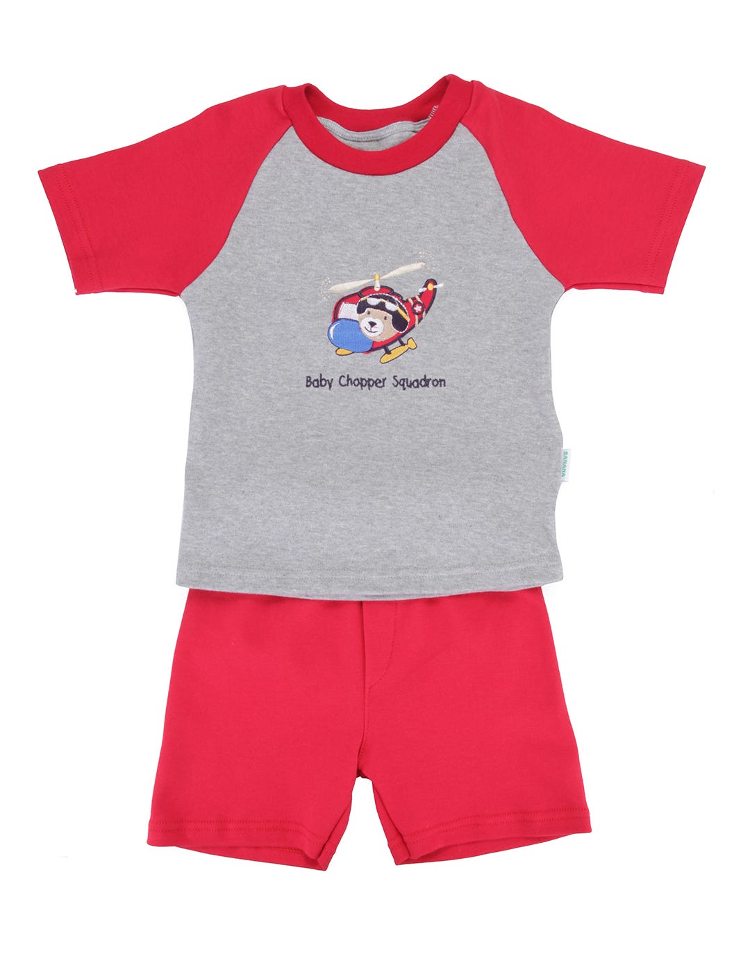 Banana Hellicopter Boys Raglan Set