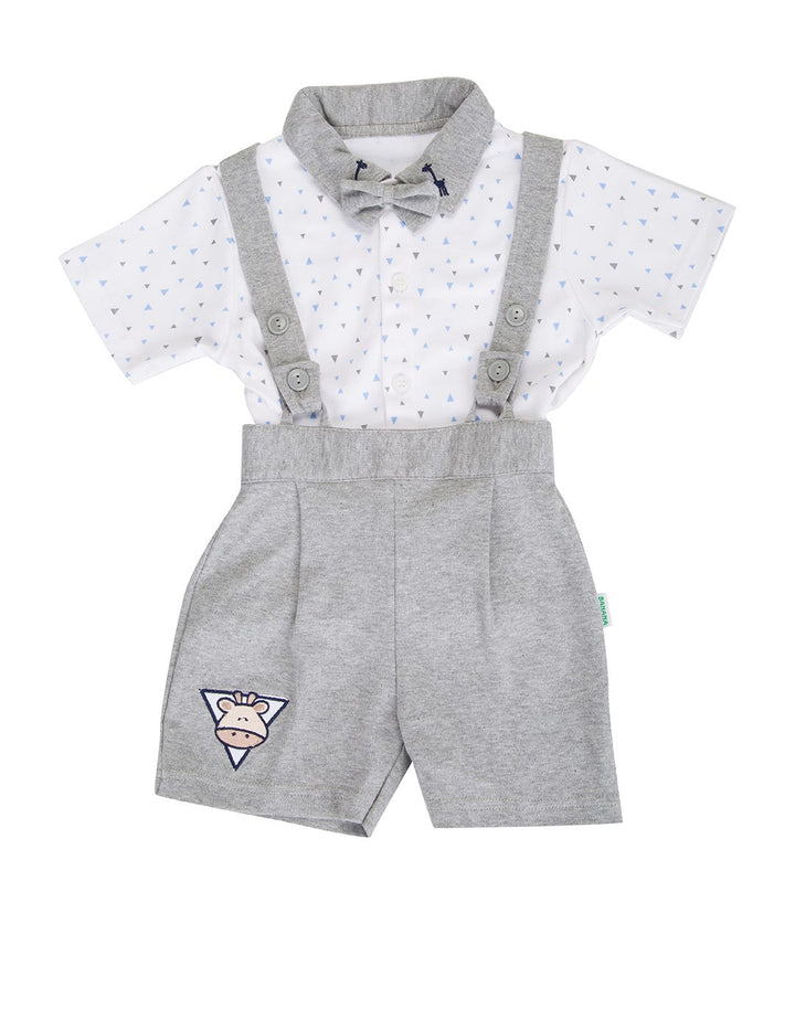 Baby Boy Banana Jumper Giraffe Triangle Suit