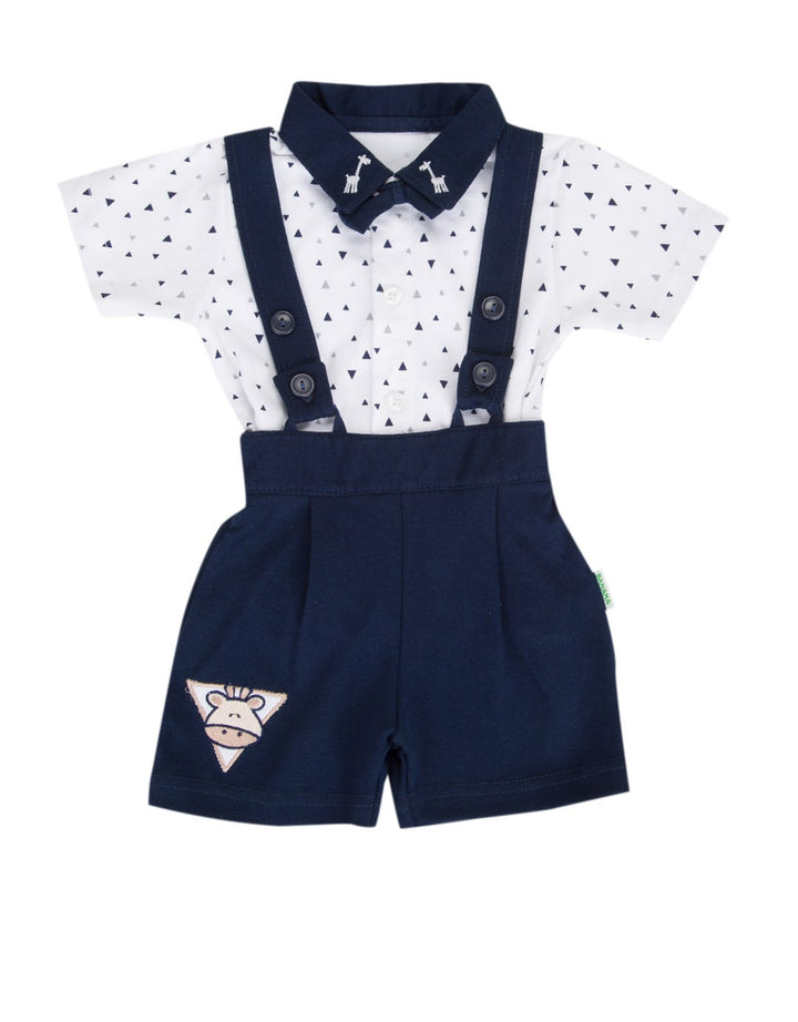 Baby Boy Banana Jumper Giraffe Triangle Suit