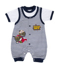 Banana Jumper Setelan Bayi Garis Dino Super Rex