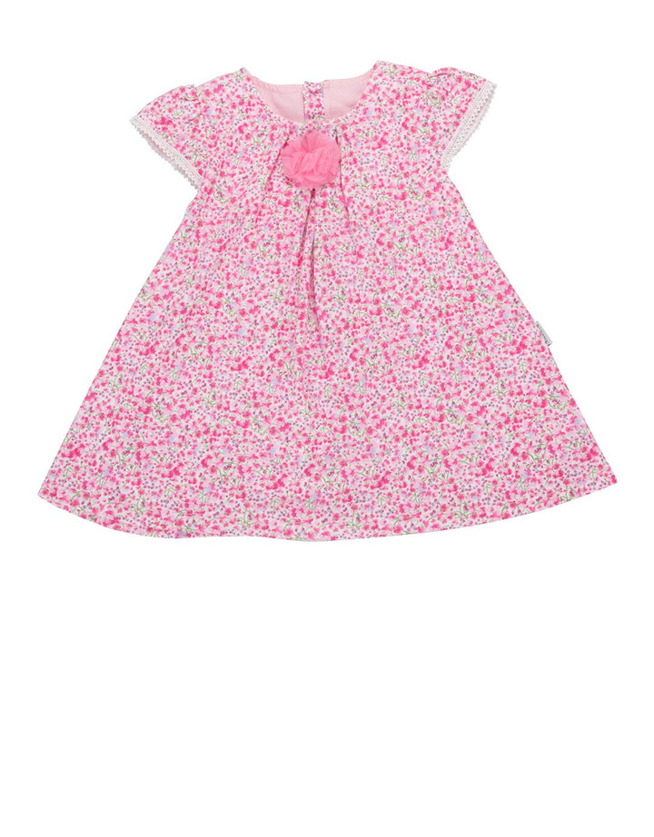Banana Kids Floral Dress With Lace