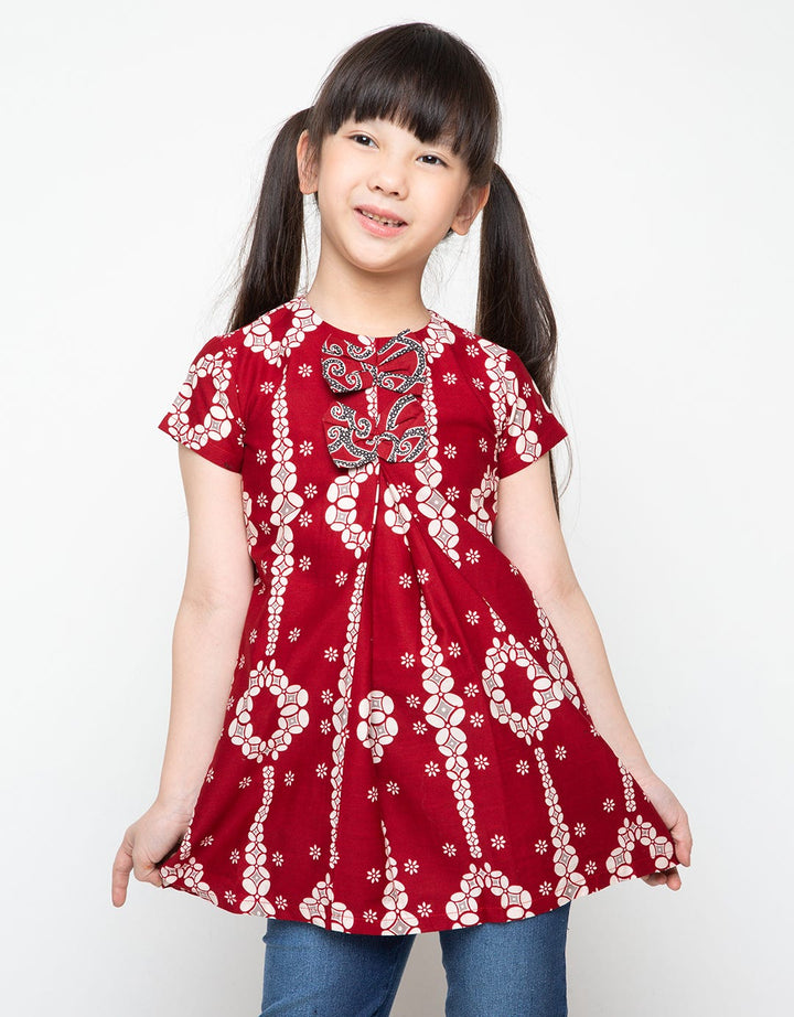 Arjuna Weda Children's Blouse Kawung Baris