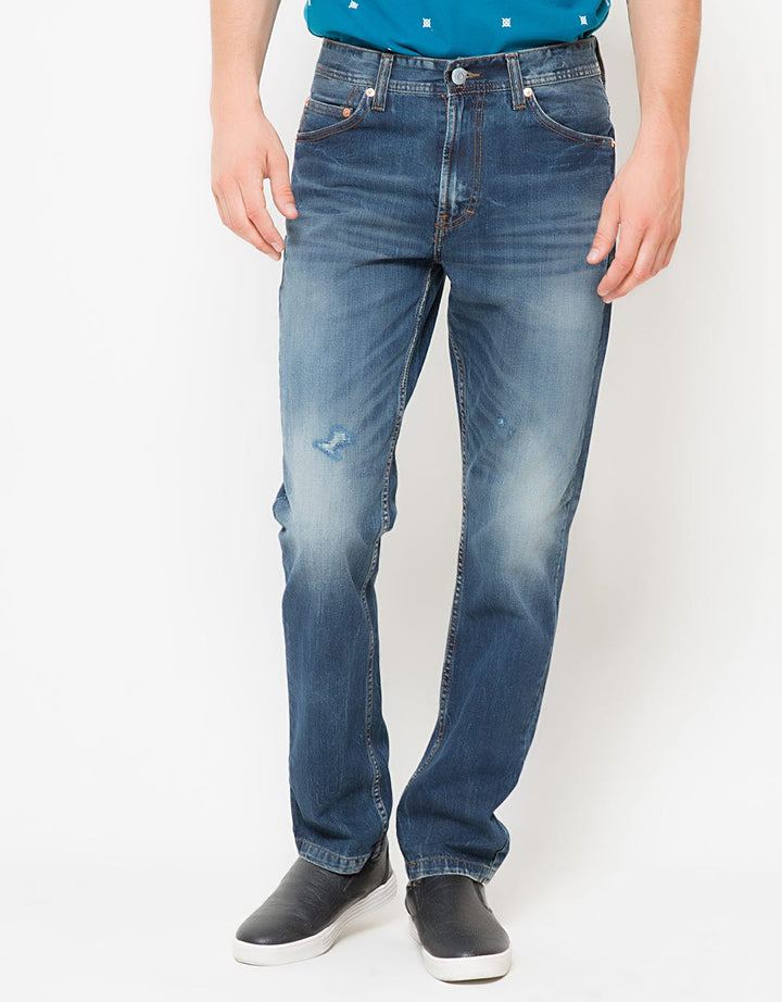 GAB'S Denim Long Pants Broken Twill Indigo Slim Fit