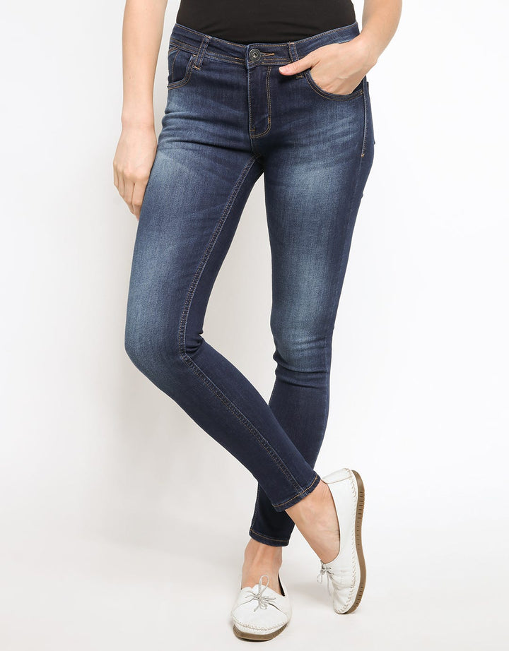 Cardinal Girl Celana Jeans Aksen Washed
