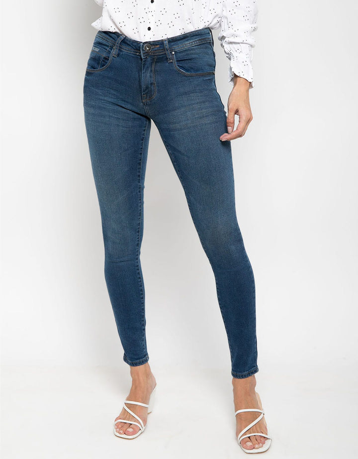 Cardinal Girl Celana Jeans Wanita Dark Washed