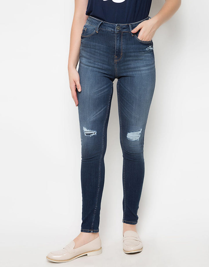 Cardinal Girl Celana Panjang Jeans Mamasz Detail Ripped
